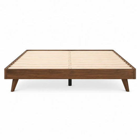 Letto piattaforma in legno di noce 200x160 cm
